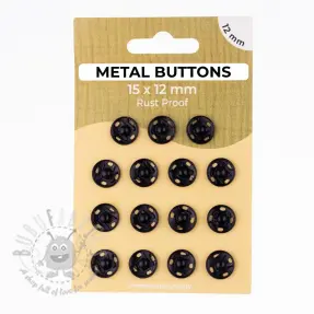 Painonappi METAL 12 mm black