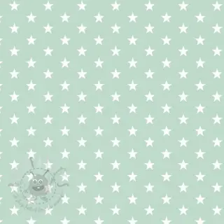 Puuvillakangas Petit stars mint