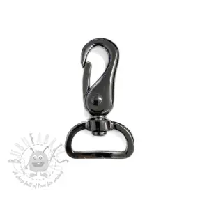 Metallikarbiinihaka 25 mm anthracite