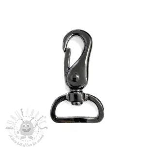 Metallikarbiinihaka 25 mm anthracite