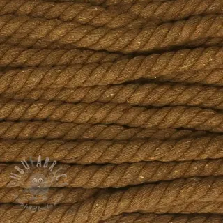 Puuvillanyöri kierretty 12 mm ruskea