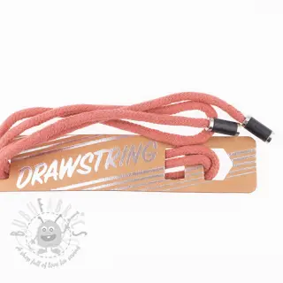 Nyöri huppuun päätykappaleilla 115 cm HEAD3 apricot