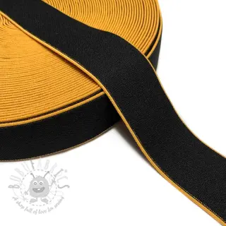 Sileä kuminauha 4 cm Rim ochre