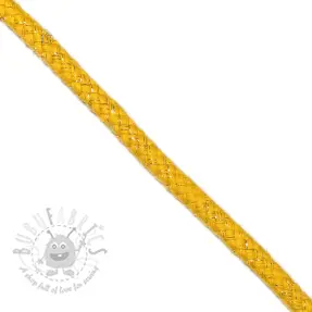 Lurex-nyöri 10 mm yellow