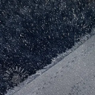 Tekoturkis LUREX SILVER navy