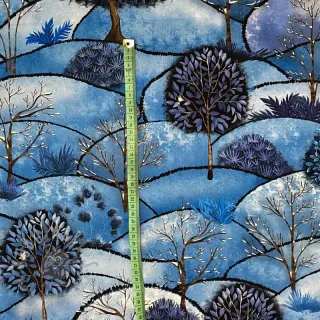 Sisustuskangas Forest hill winter digital print