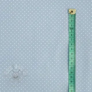 Puuvillakangas Petit dots light blue