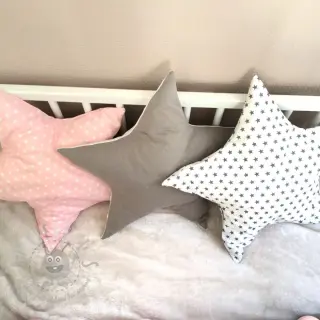 Puuvillakangas Petit stars light rose