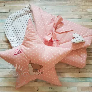 Puuvillakangas Petit stars mint