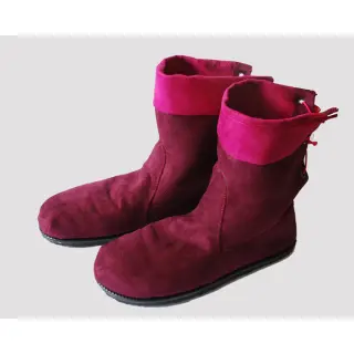 Umelá koža semiš ALASKA fuchsia/amethyste