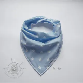 Puuvillakangas Petit stars light blue