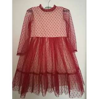 Tyl na TUTU SPOT red