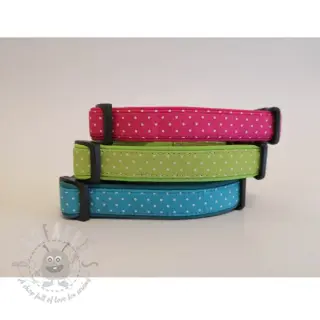Puuvillakangas Petit dots turqouise