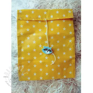 Puuvillakangas Petit stars yellow