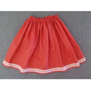 Bavlnená látka Petit dots red