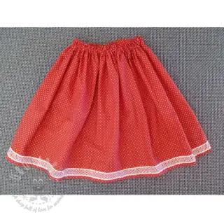 Puuvillakangas Petit dots red