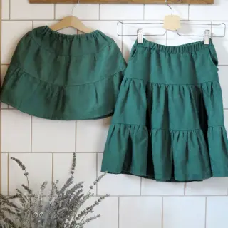 Esipesty pellava dark green