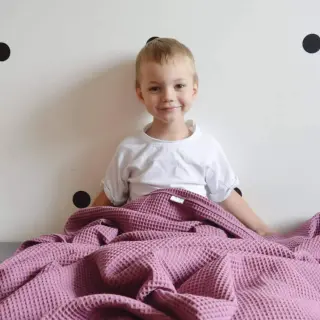 Puuvilla vohvelisidoksella mauve