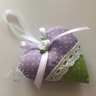 Puuvillakangas Petit dots lilac