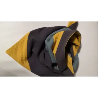Dvojitá gázovina/mušelín beige ORGANIC