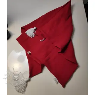 Kaksinkertainen harsokangas/musliini red ORGANIC
