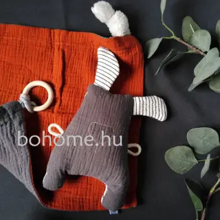 Dvojitá gázovina/mušelín rust ORGANIC