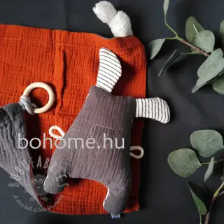 Kaksinkertainen harsokangas/musliini rust ORGANIC