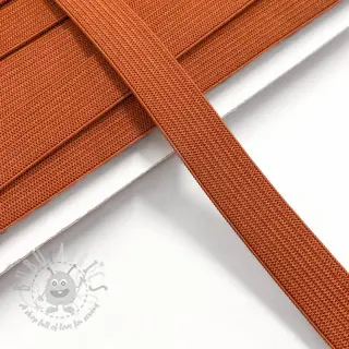Litteä kuminauha 15 mm dark orange