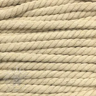 Puuvillanyöri kierretty 12 mm off white