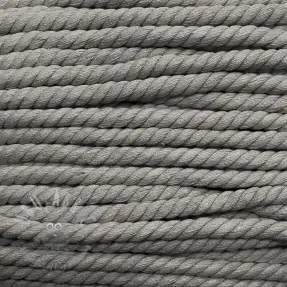 Puuvillanyöri kierretty 12 mm grey