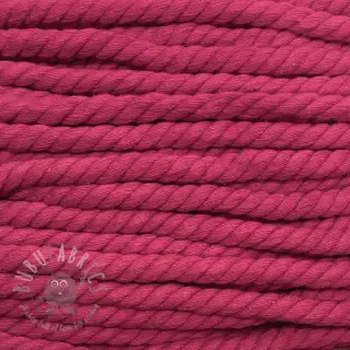 Puuvillanyöri kierretty 12 mm fuchsia
