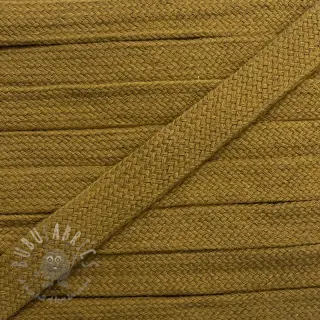 Puuvillanyöri litteä 13 mm golden brown