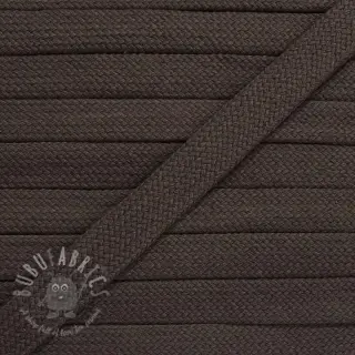 Puuvillanyöri litteä 13 mm mocha