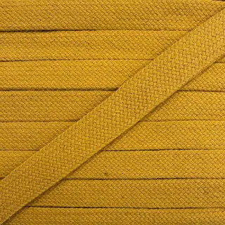 Bavlnená šnúra plochá 13 mm ochre