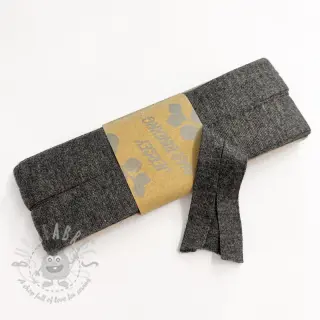 Reunustuskuminauha viskoosi 3 m anthracite melange