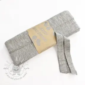 Reunustuskuminauha viskoosi 3 m light grey melange