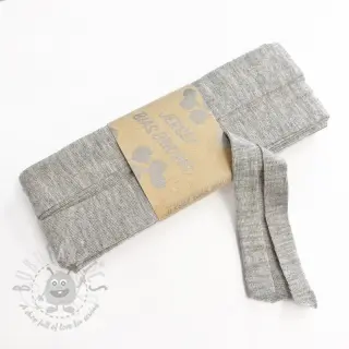 Reunustuskuminauha viskoosi 3 m light grey melange