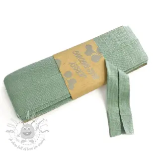 Reunustuskuminauha viskoosi 3 m old green
