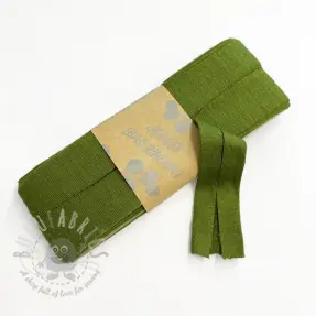 Reunustuskuminauha viskoosi 3 m olive green