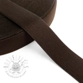 Sileä kuminauha 3 cm dark mocha