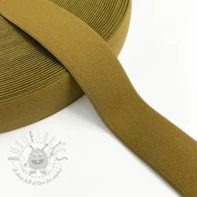 Sileä kuminauha 3 cm golden brown