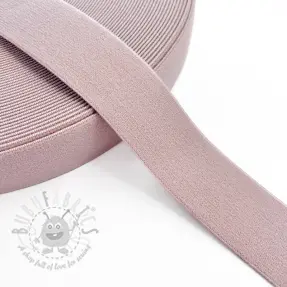 Sileä kuminauha 3 cm washed pink