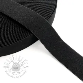 Sileä kuminauha 3 cm black