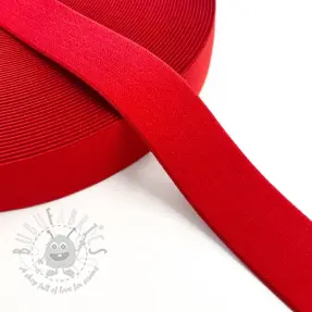 Sileä kuminauha 3 cm red