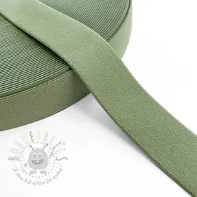 Sileä kuminauha 3 cm old green