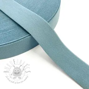 Sileä kuminauha 3 cm old blue