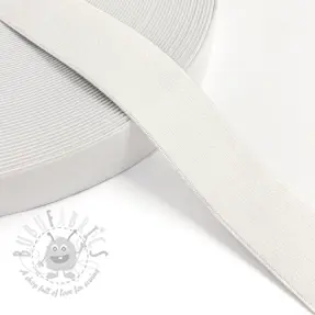Sileä kuminauha 3 cm off white