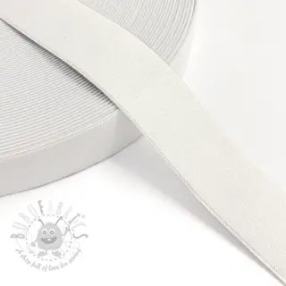 Sileä kuminauha 3 cm off white