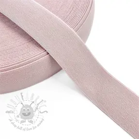 Sileä kuminauha 3 cm light old pink