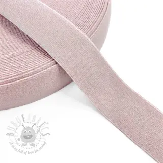 Sileä kuminauha 3 cm light old pink